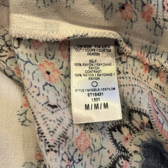 ELLA MOSS Valerie Top Size Medium - Picture 6 of 9